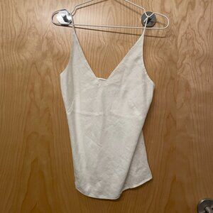J Brand white linen sleeveless top brand new with tag